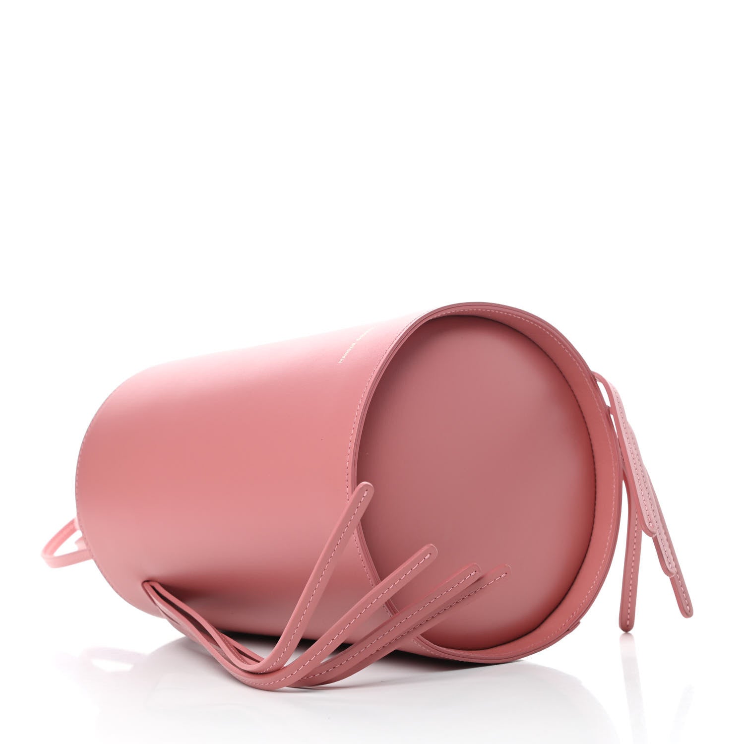 Mansur Gavriel Calfskin Fringe Bucket Bag Blush 4 of 11
