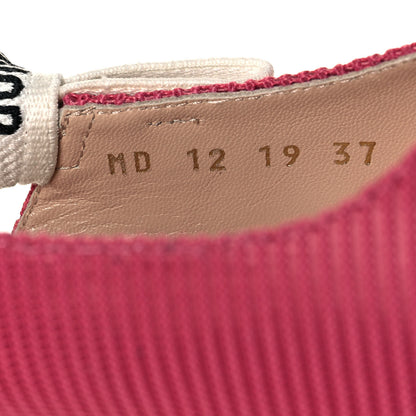 Christian Dior Technical Canvas Ribbon J Adior Slingback 65mm Pumps 37 Dusty Pink 8 of 9