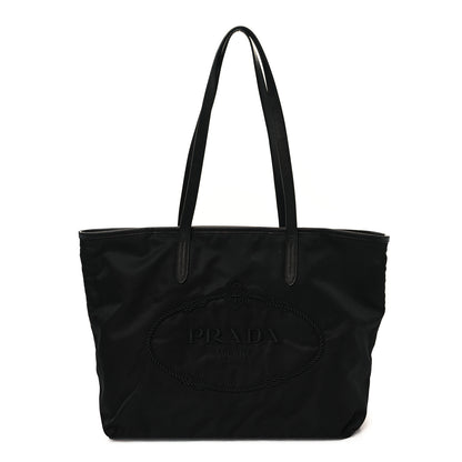 Prada Tessuto Nylon Logo Tote Black 1 of 11