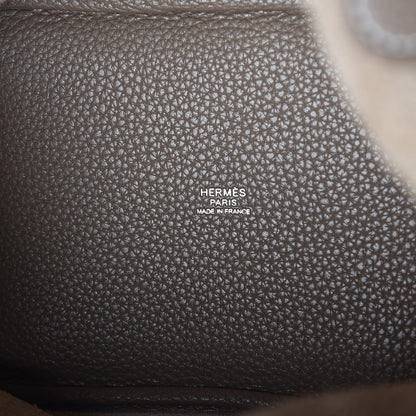 Hermes Taurillon Clemence Picotin Lock 18 PM Etoupe 6 of 12