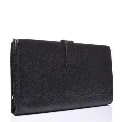 Hermes Epsom Bearn Gusset Wallet Black 3 of 6