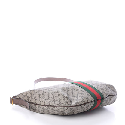 Gucci GG Supreme Monogram Web Ophidia Half Moon Hobo Brown 3 of 8