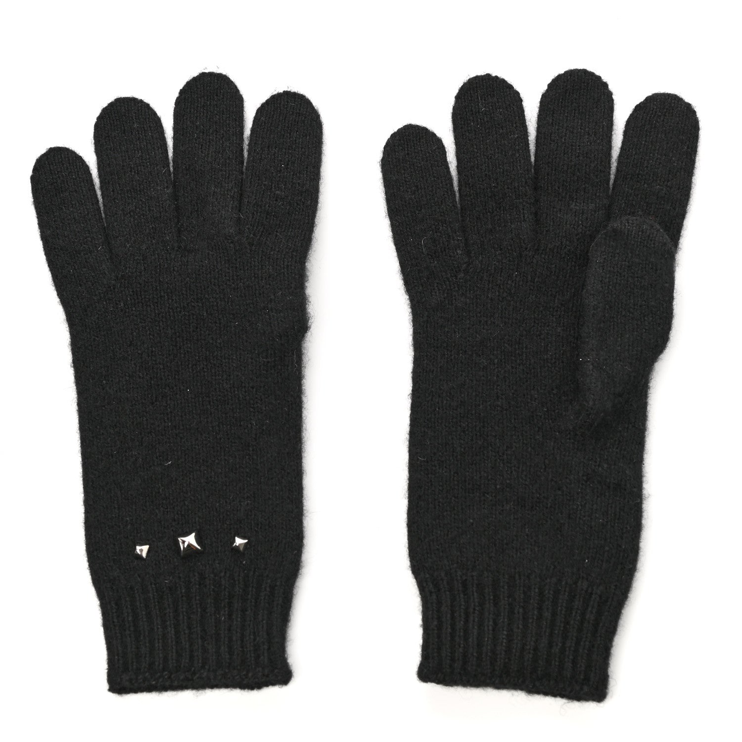 Hermes Cashmere Darling Gloves M Black 2 of 4
