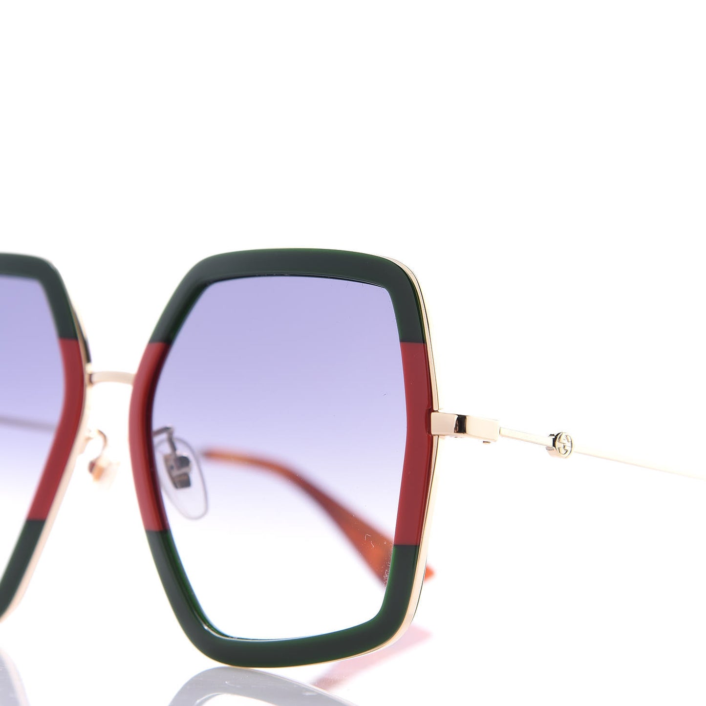 Square Frame Web GG0106S Sunglasses Tortoise