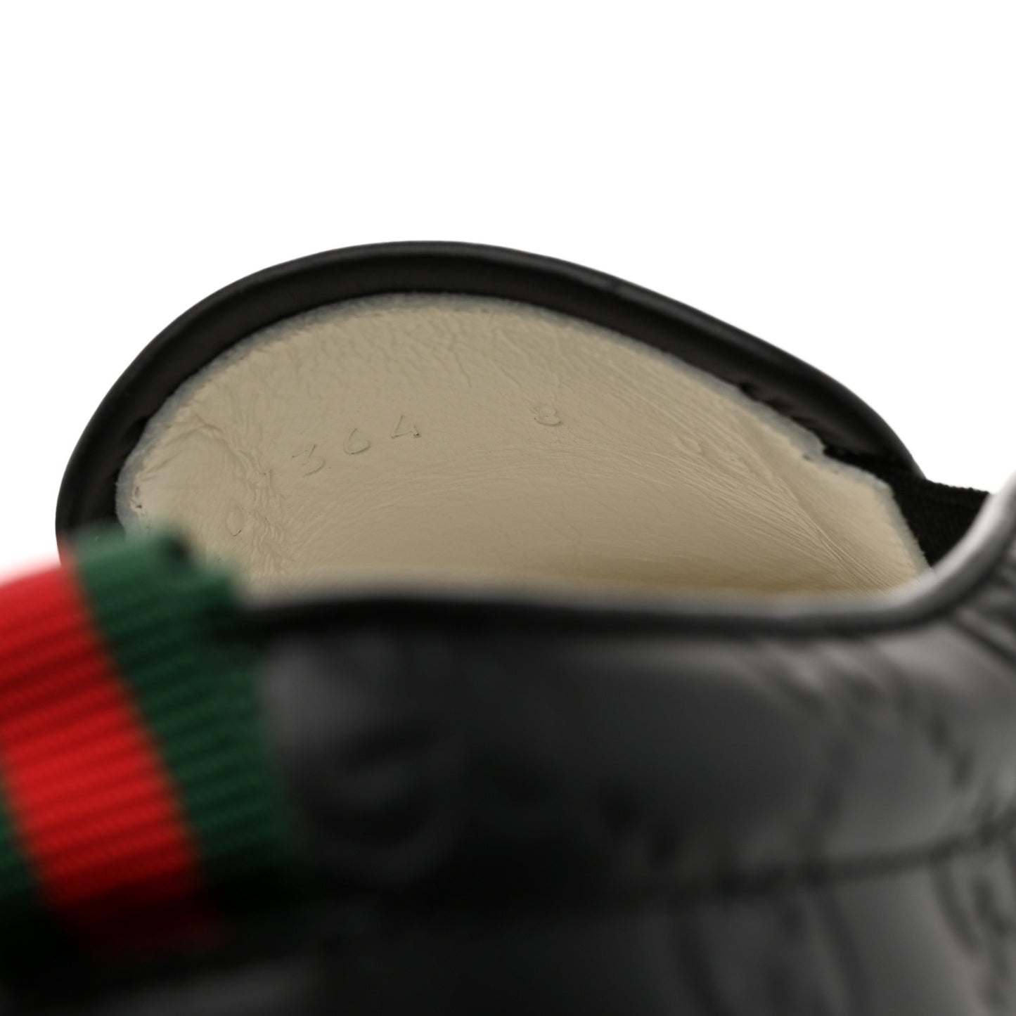Calfskin GG Monogram Embossed Perforated Mens Dublin Slip On Sneakers 8 Black