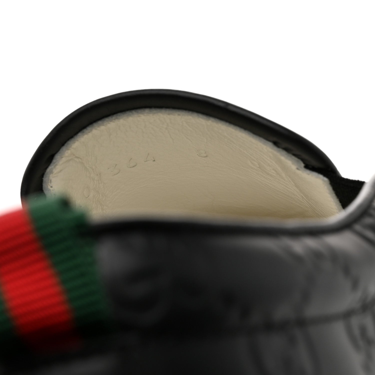 Gucci Calfskin GG Monogram Embossed Perforated Mens Dublin Slip On Sneakers 8 Black 6 of 9