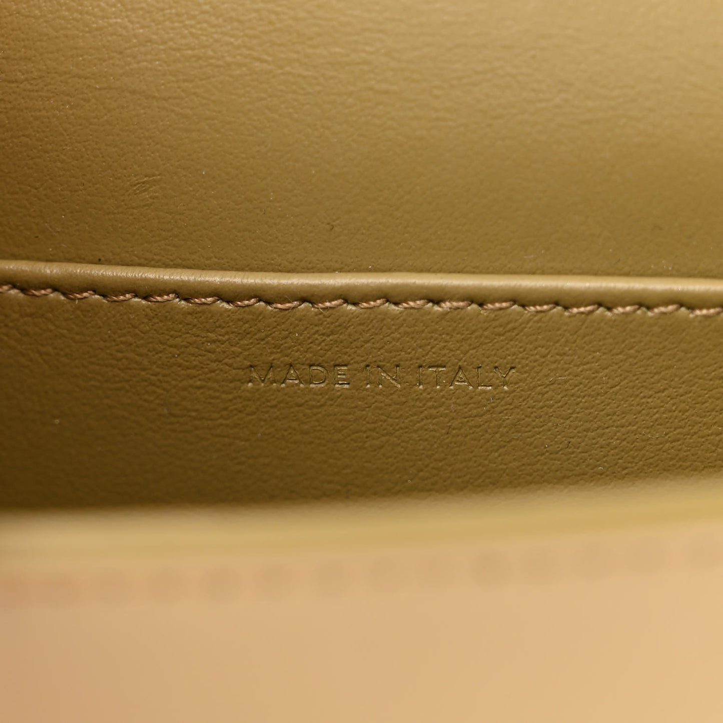 Shiny Calfskin Mini Triomphe Olive