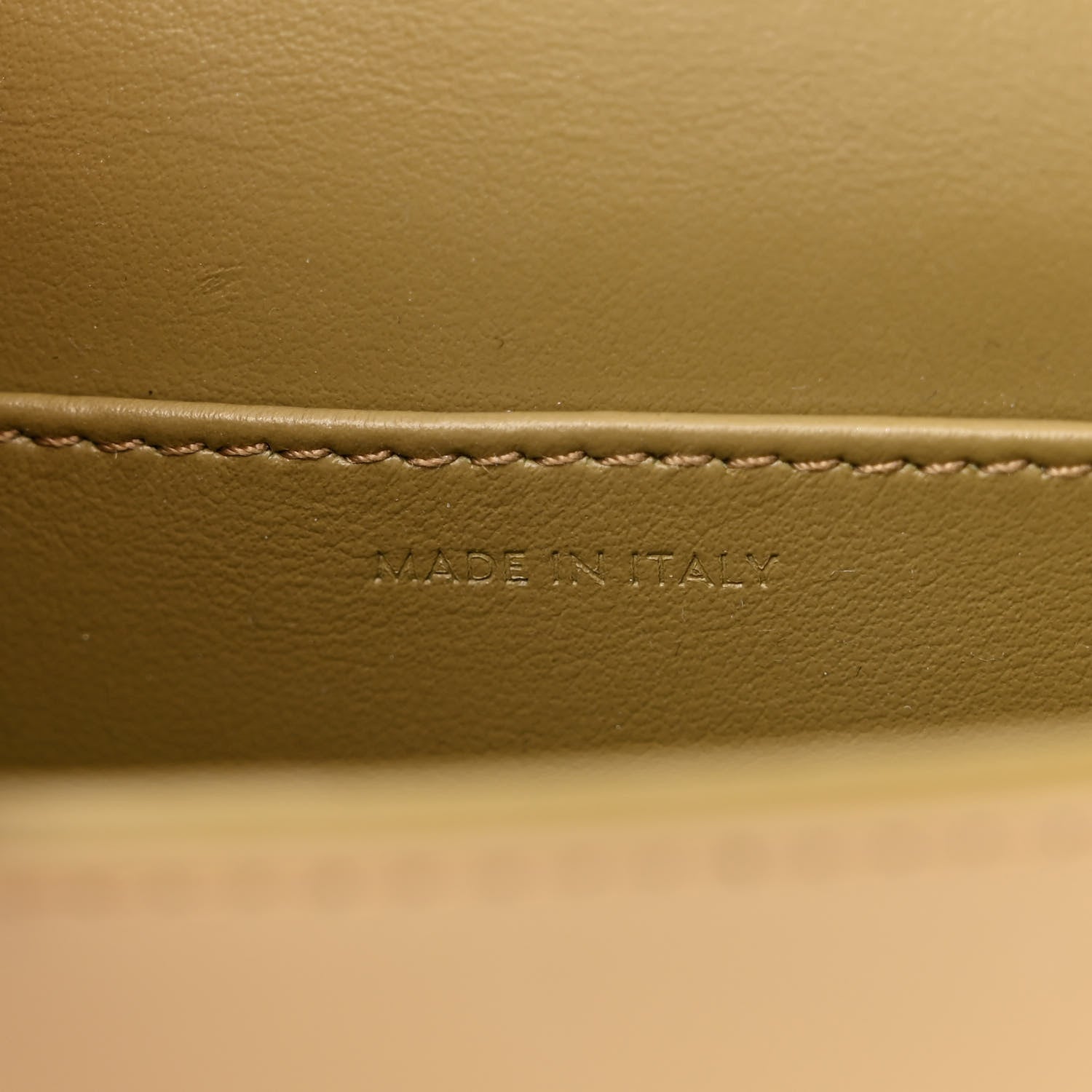 Celine Shiny Calfskin Mini Triomphe Olive 8 of 14