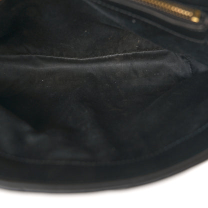Saint Laurent Calfskin Y Quilted Monogram Medium Loulou Chain Satchel Black 5 of 12