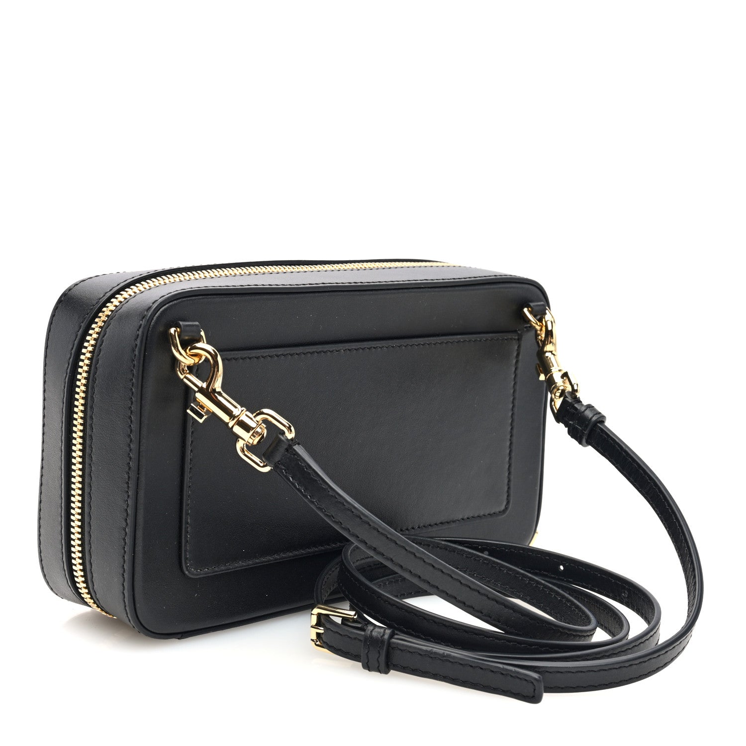 Dolce & Gabbana DOLCE GABBANA Calfskin Small DG Logo Camera Crossbody Bag Black 3 of 9