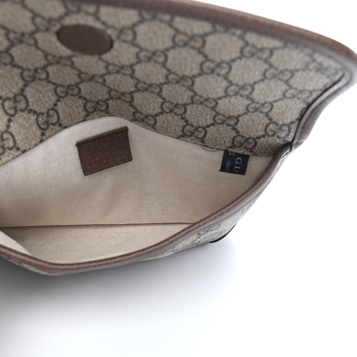 GG Supreme Monogram Neo Vintage Web Belt Bag Brown