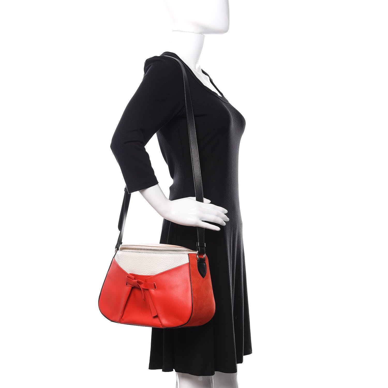 Christian Louboutin Calfskin Salina Messenger Bag Corazon 2 of 10