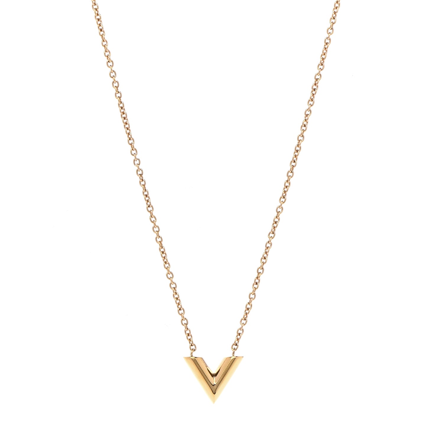 Essential V Necklace Gold