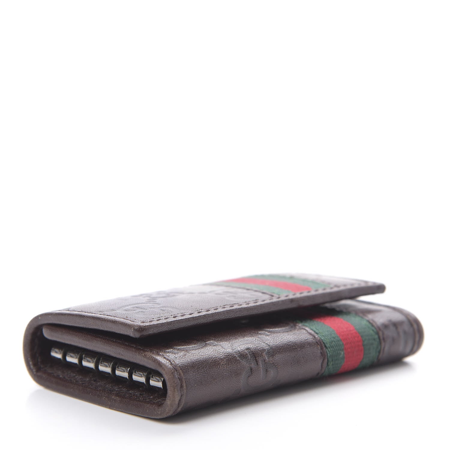 Gucci Guccissima Web 6 Key Holder Case Brown 4 of 15