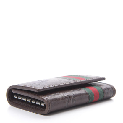 Gucci Guccissima Web 6 Key Holder Case Brown 4 of 15