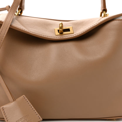 Balenciaga Natural Smooth Calfskin Mini Rodeo Top Handle Handbag Latte 7 of 9