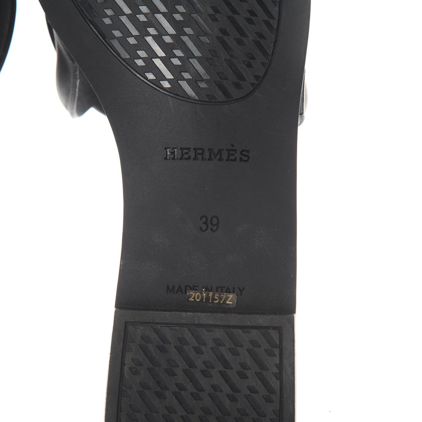 Rubber Aloha Sandals 39 Black