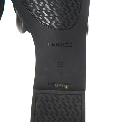 Hermes Rubber Aloha Sandals 39 Black 6 of 8