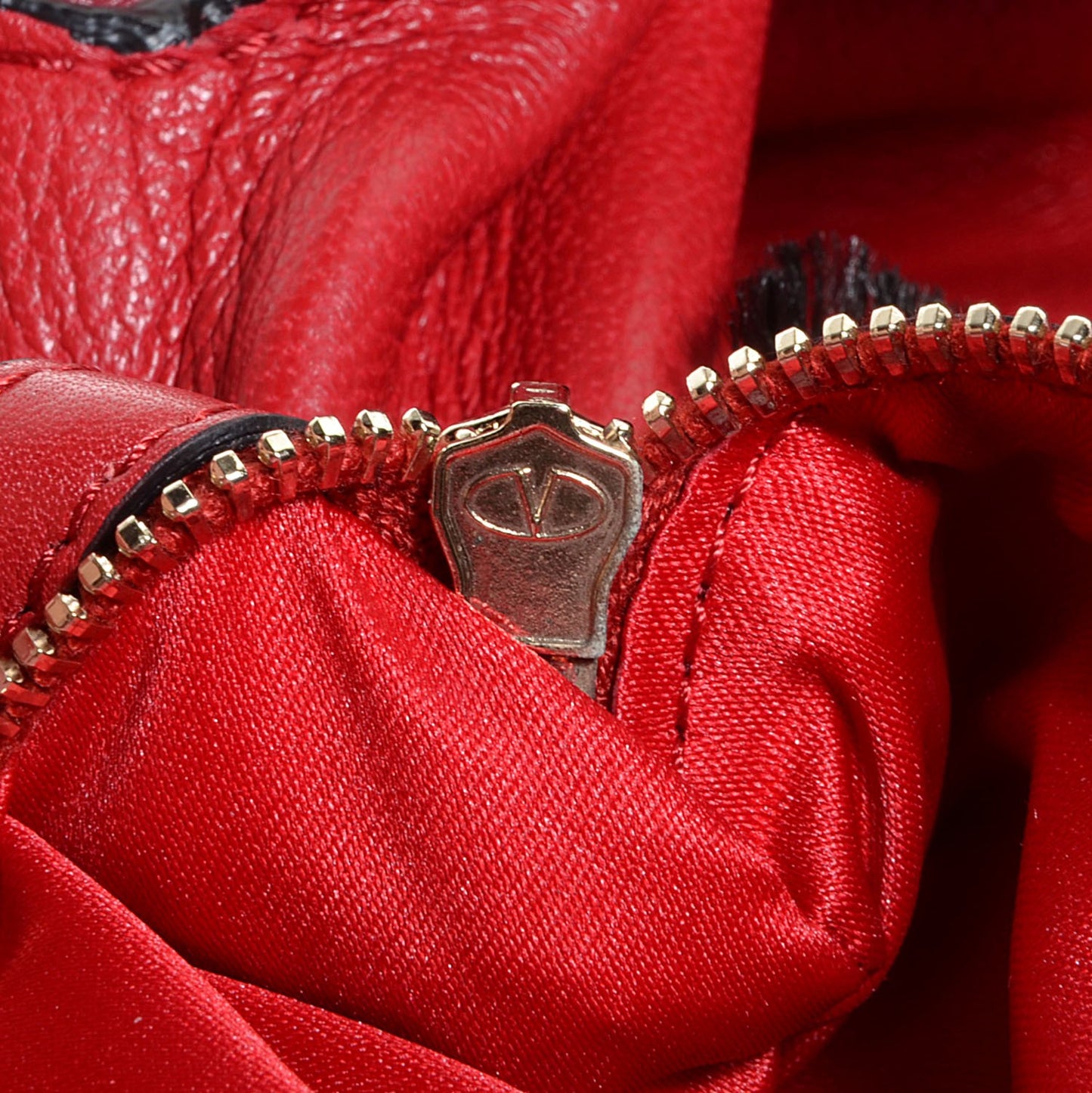Leather Top Handle Tote Scarlet