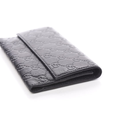 Gucci Guccissima Continental Flap Wallet Black 15 of 16