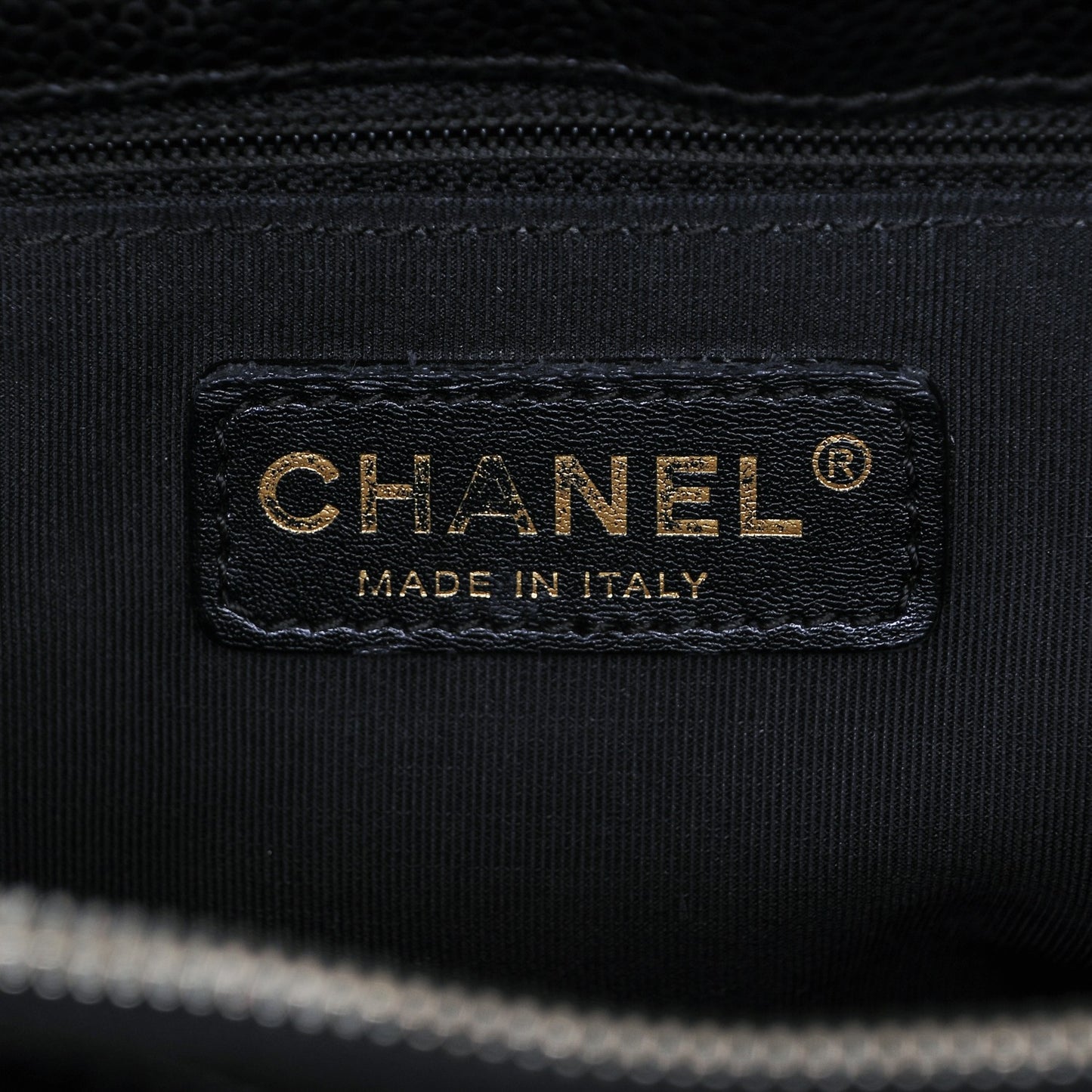 Caviar Quilted Grand Shopping Tote GST Black