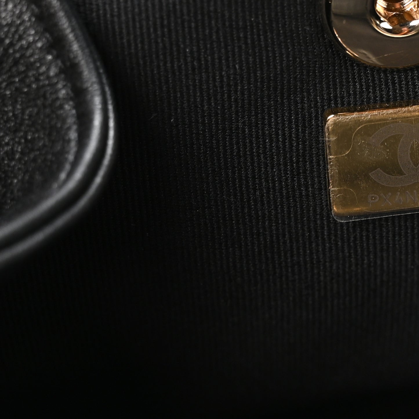 Glazed Aged Calfskin Quilted Small Duma Drawstring Backpack Black