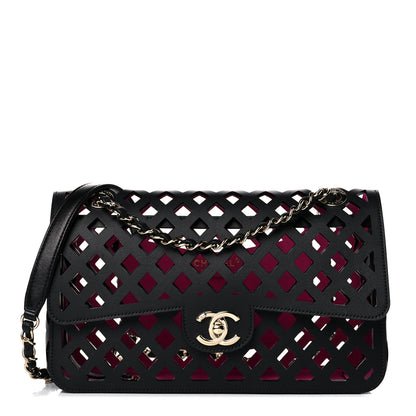 Chanel Lambskin Sea Through Flap Black Multicolor 4 of 16