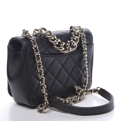 Chanel Lambskin Quilted Studded CC Flap Black 3 of 11