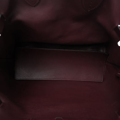 Burberry Calfskin Medium Belt Tote Burgundy 6 of 10