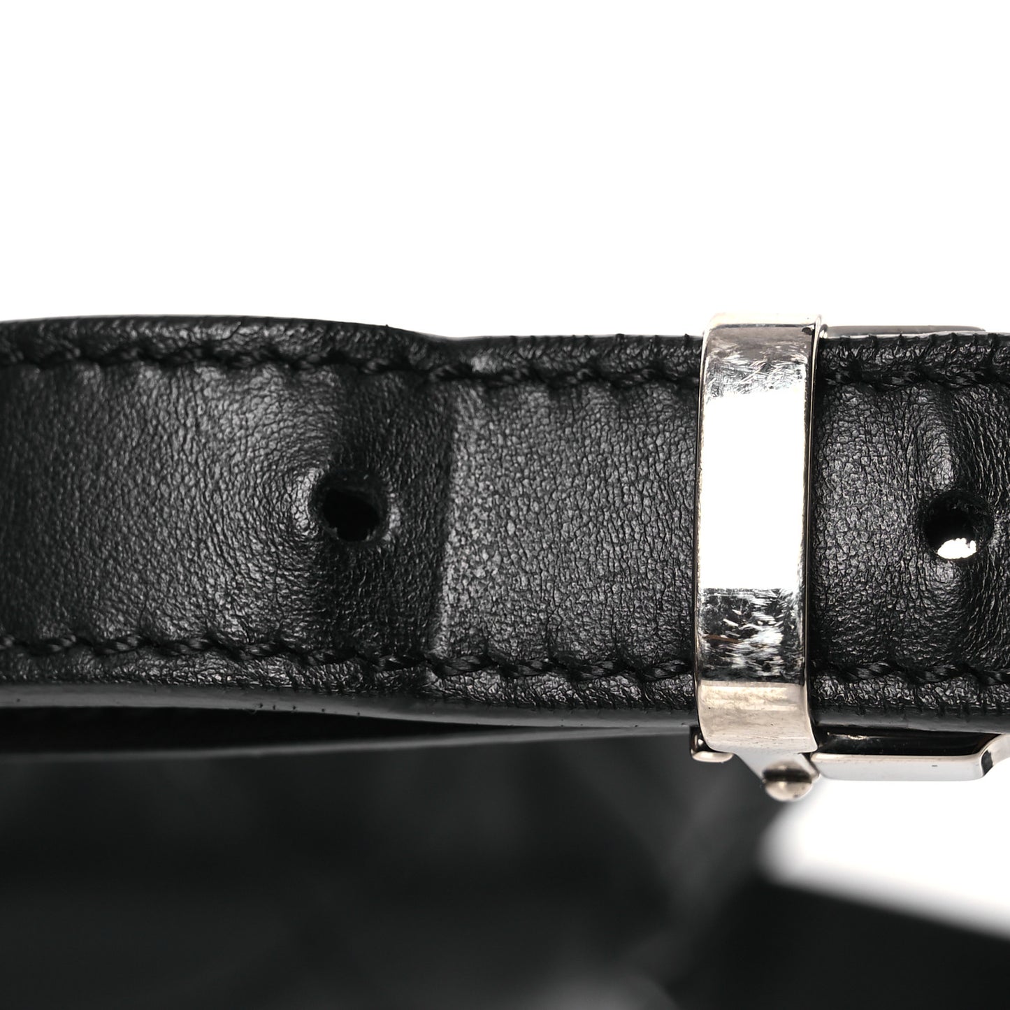 Calfskin Quilted CC Uniform Flap Belt Bag Black