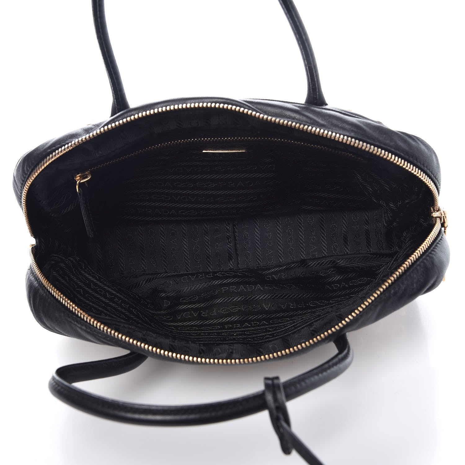 Prada Nappa Metal Grommet Bauletto Black 5 of 9