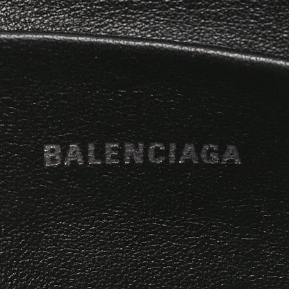 Balenciaga Sheepskin Shearling Contrasted Logo Large Zip Pouch Black 6 of 10