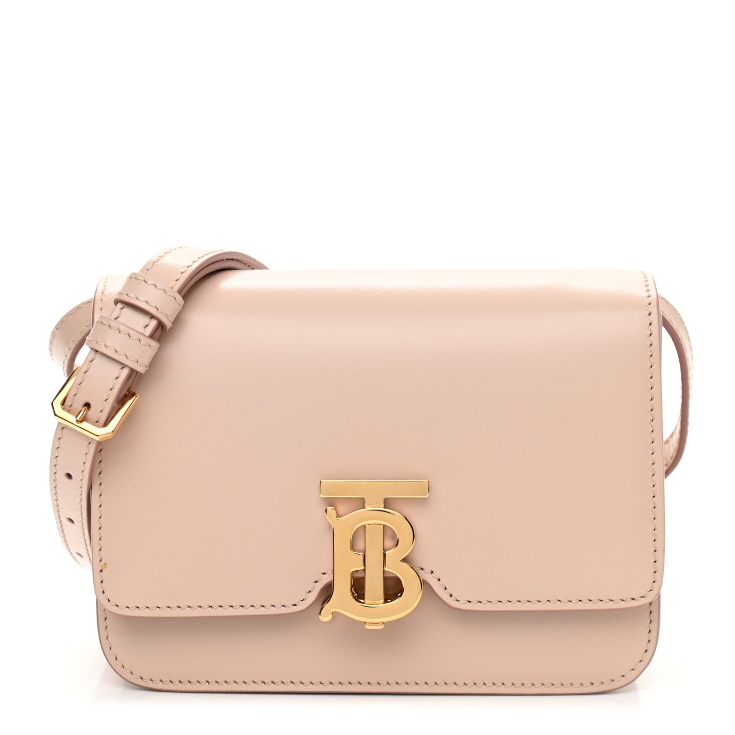 Burberry Calfskin Small TB Bag Rose Beige 1 of 11