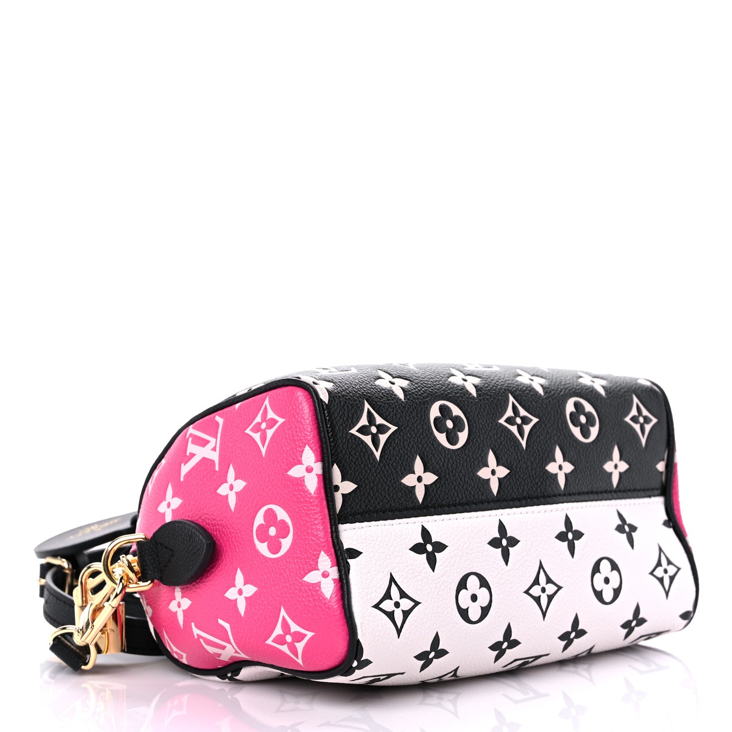 Louis Vuitton Empreinte Monogram Spring in the City Speedy Bandouliere 20 Black White Pink 4 of 9