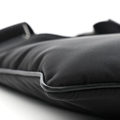 Prada Tessuto Nylon Saffiano Flat Messenger Bag Black 8 of 9