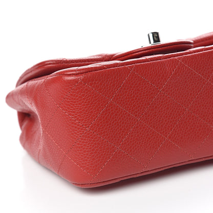 Chanel Caviar Quilted Mini Square Flap Red 9 of 10