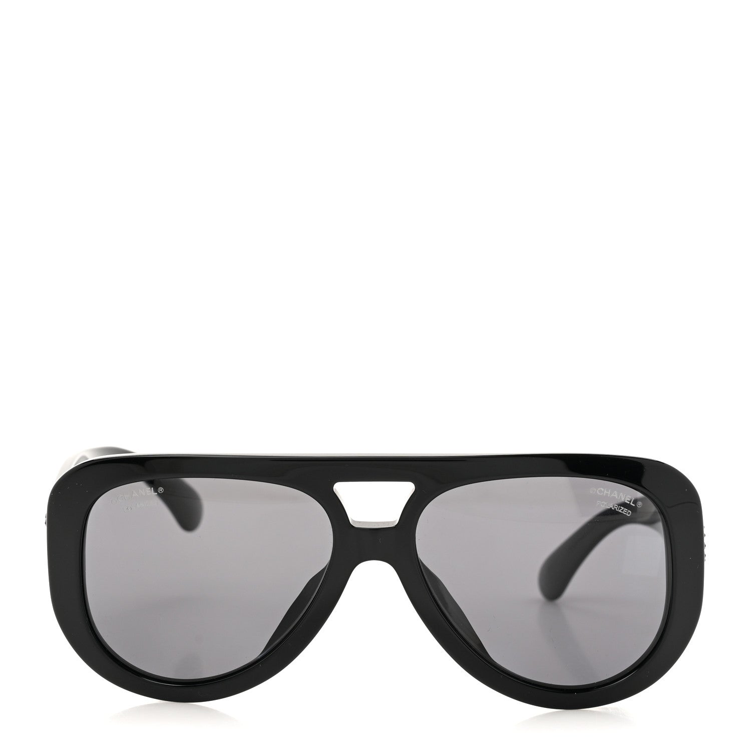 Chanel Resin Polarized Sunglasses 5423-B-A Black 2 of 8