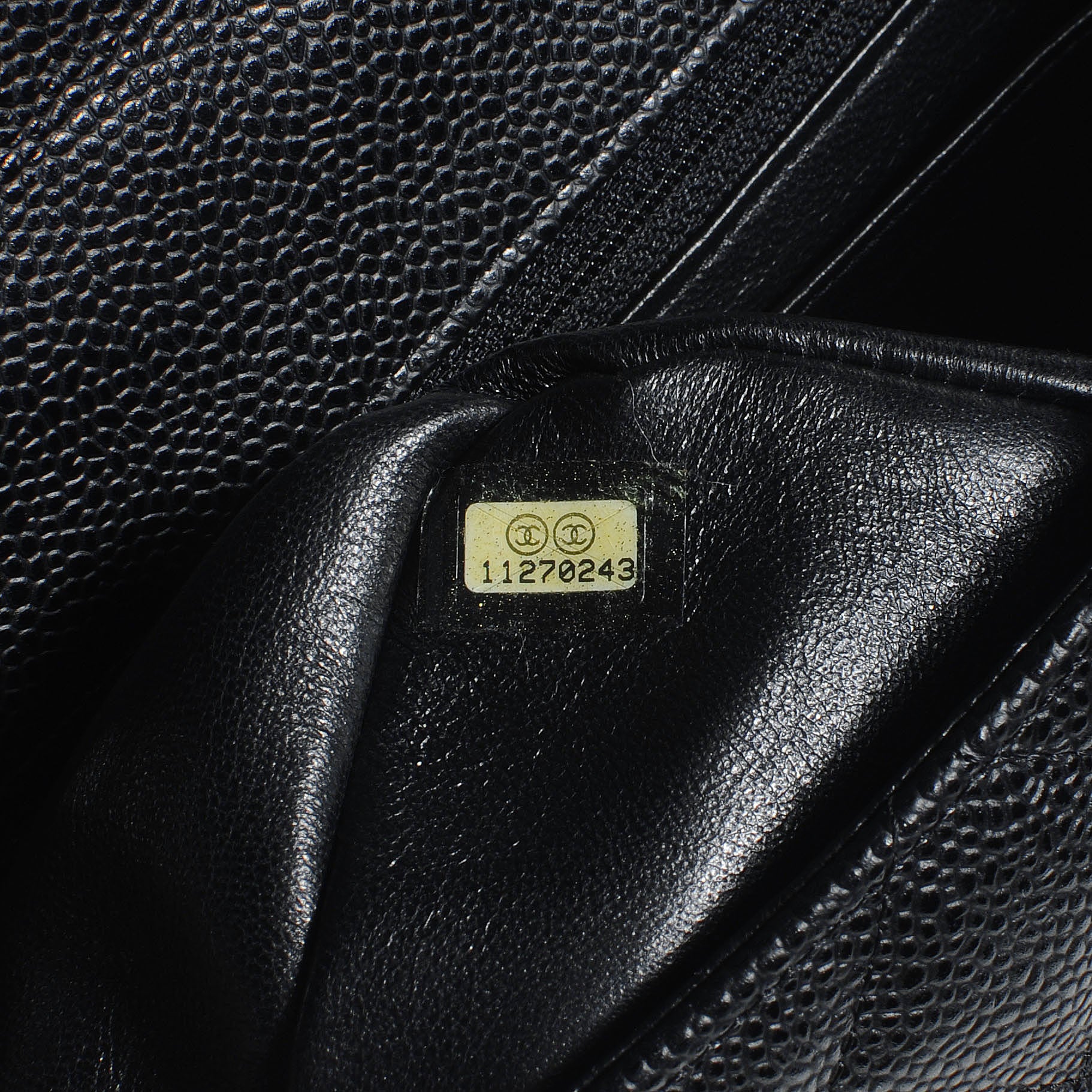 Chanel Caviar Quilted Jumbo Single Flap Bijoux Chain Black 8 of 8