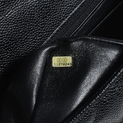 Chanel Caviar Quilted Jumbo Single Flap Bijoux Chain Black 8 of 8