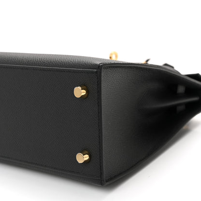 Hermes Epsom Kelly Sellier 25 Black 9 of 10