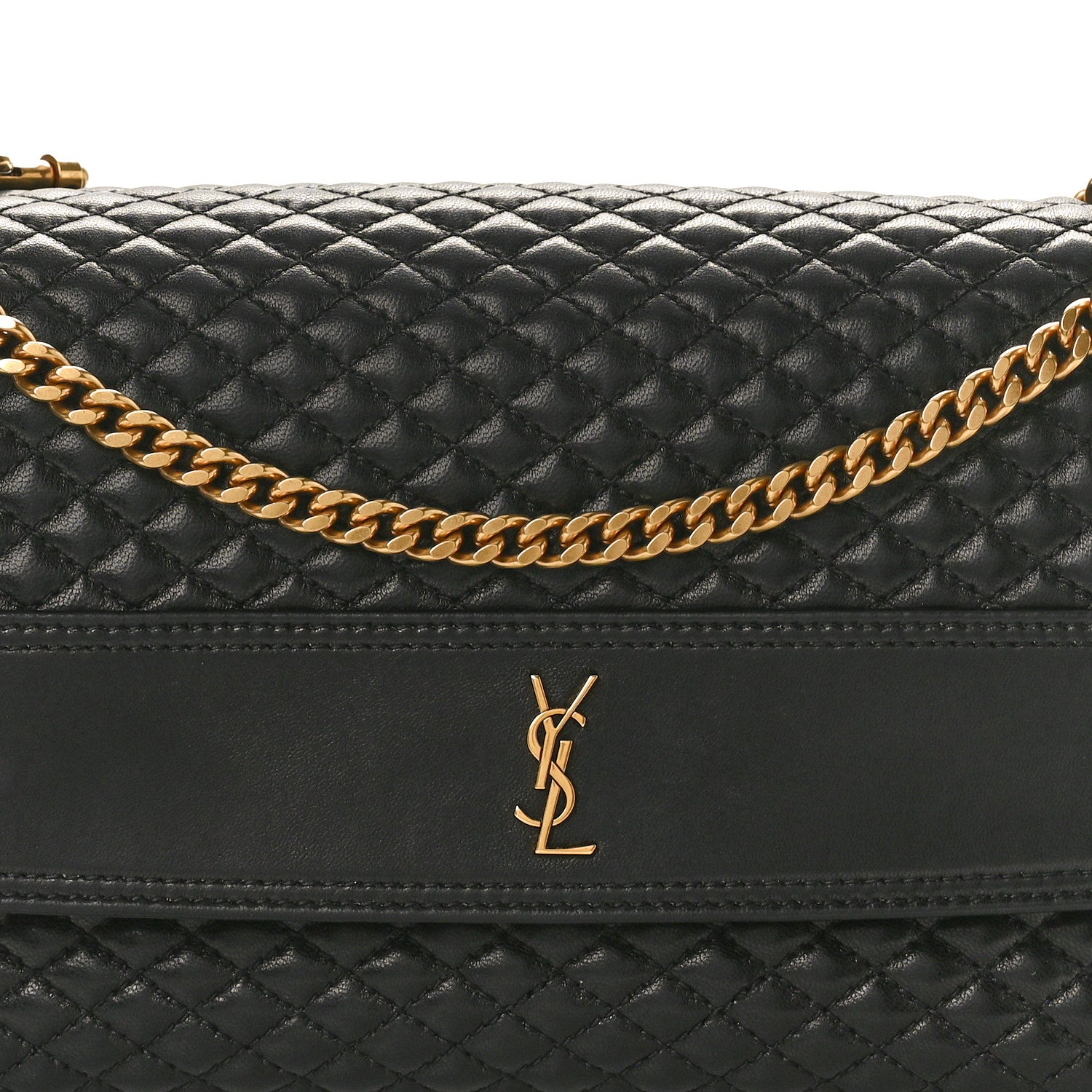 Saint Laurent Lambskin Quilted Victoire Shoulder Bag Black 8 of 10