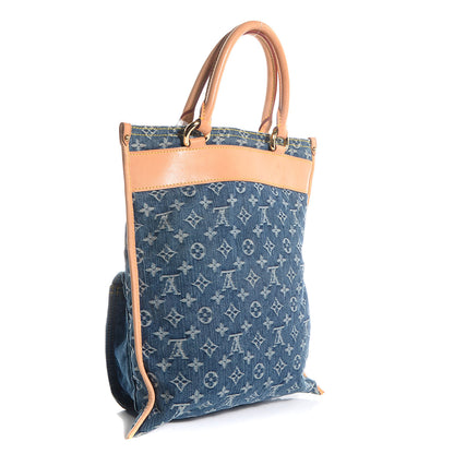 Louis Vuitton Denim Monogram Sac Plat 3 of 7