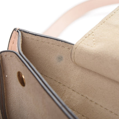 Chloe Suede Calfskin Small Faye Shoulder Bag Cement Pink 8 of 14