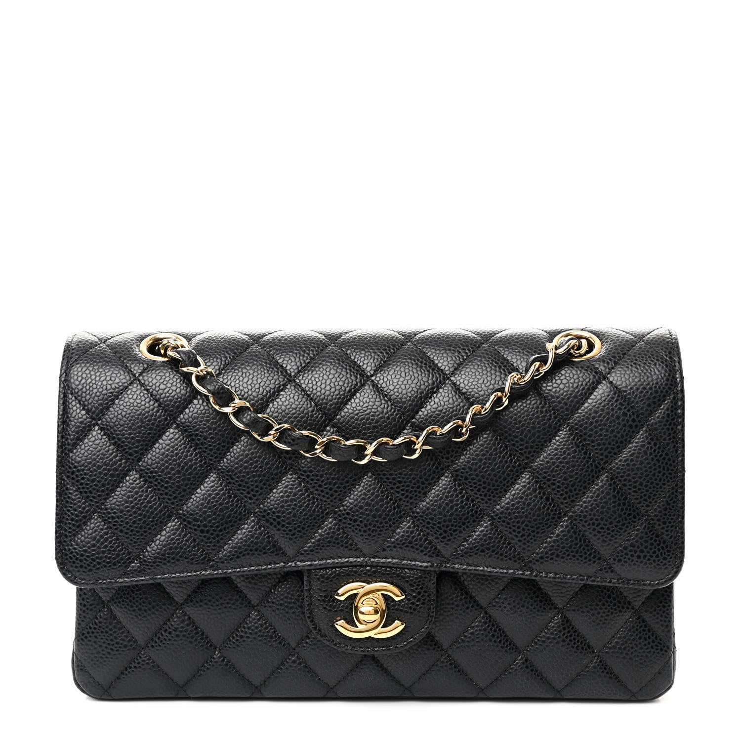 Chanel Caviar Quilted Medium Double Flap Black 1 of 10