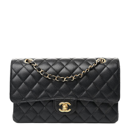 Chanel Caviar Quilted Medium Double Flap Black 1 of 10