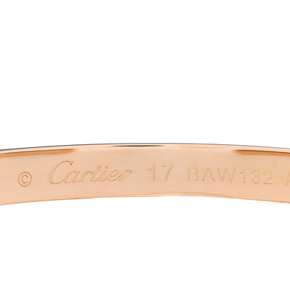 Cartier 18K Pink Gold LOVE Cuff Bracelet 17 3 of 4