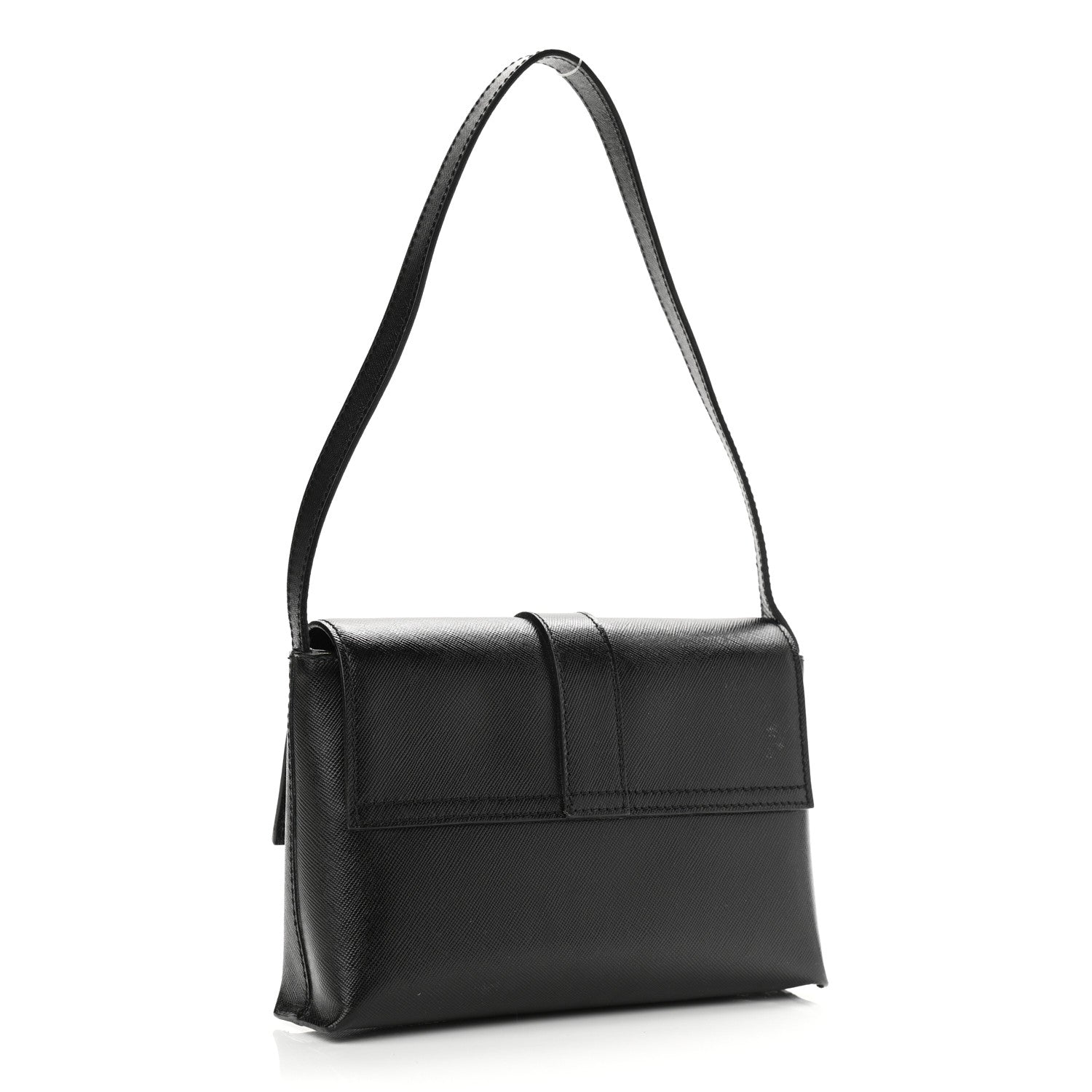 Burberry Textured Calfskin Shoulder Bag Black 3 of 12