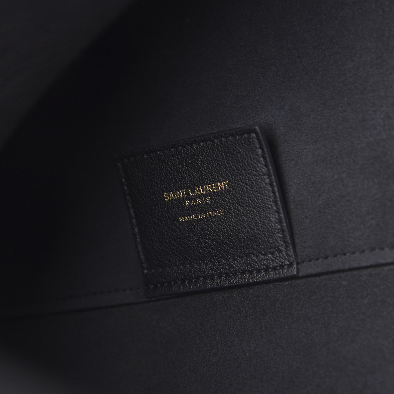 Saint Laurent Calfskin Large Shopping Tote Black 6 of 10