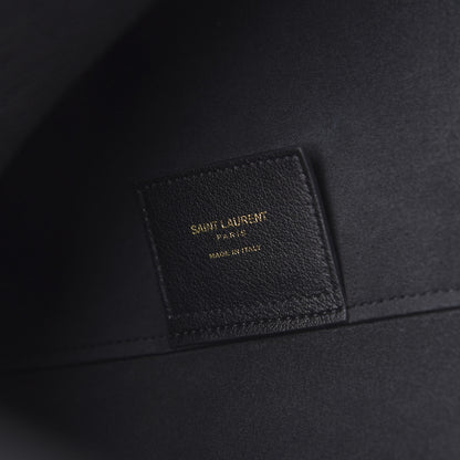 Saint Laurent Calfskin Large Shopping Tote Black 6 of 10
