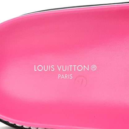 Louis Vuitton Calfskin Embossed Monogram Sunset Flat Comfort Mule 39 Rose Pop 7 of 8